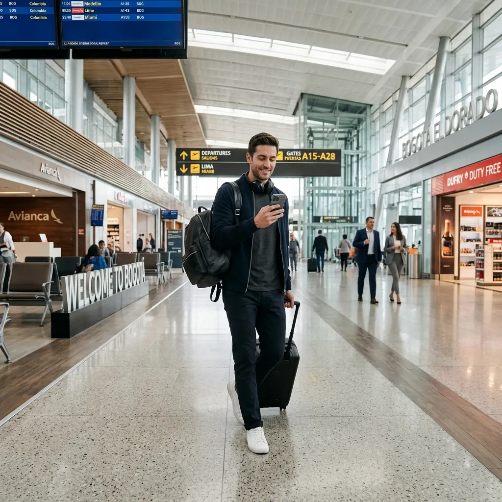 Por que pular o quiosque da "Claro" no Aeroporto El Dorado economiza seu dia