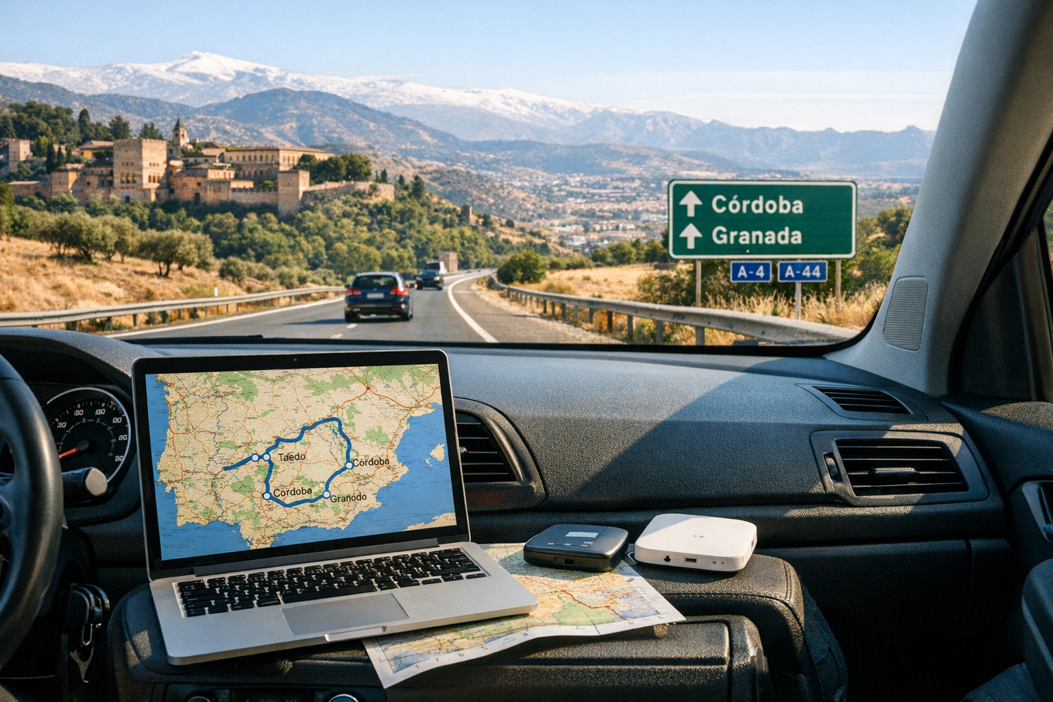 Best eSIMs for a Spain Road Trip: Madrid to Seville via Toledo, Córdoba & Granada